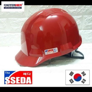 Mũ bảo hộ ssenda hàn quốc màu đỏ đẹp