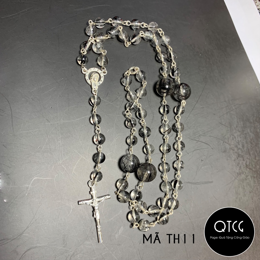 Vòng Mân Côi - Chuỗi Tràng Hạt Đá 50 - Mẫu TH11 - Quà tặng Công Giáo tinh tế, ý nghĩa