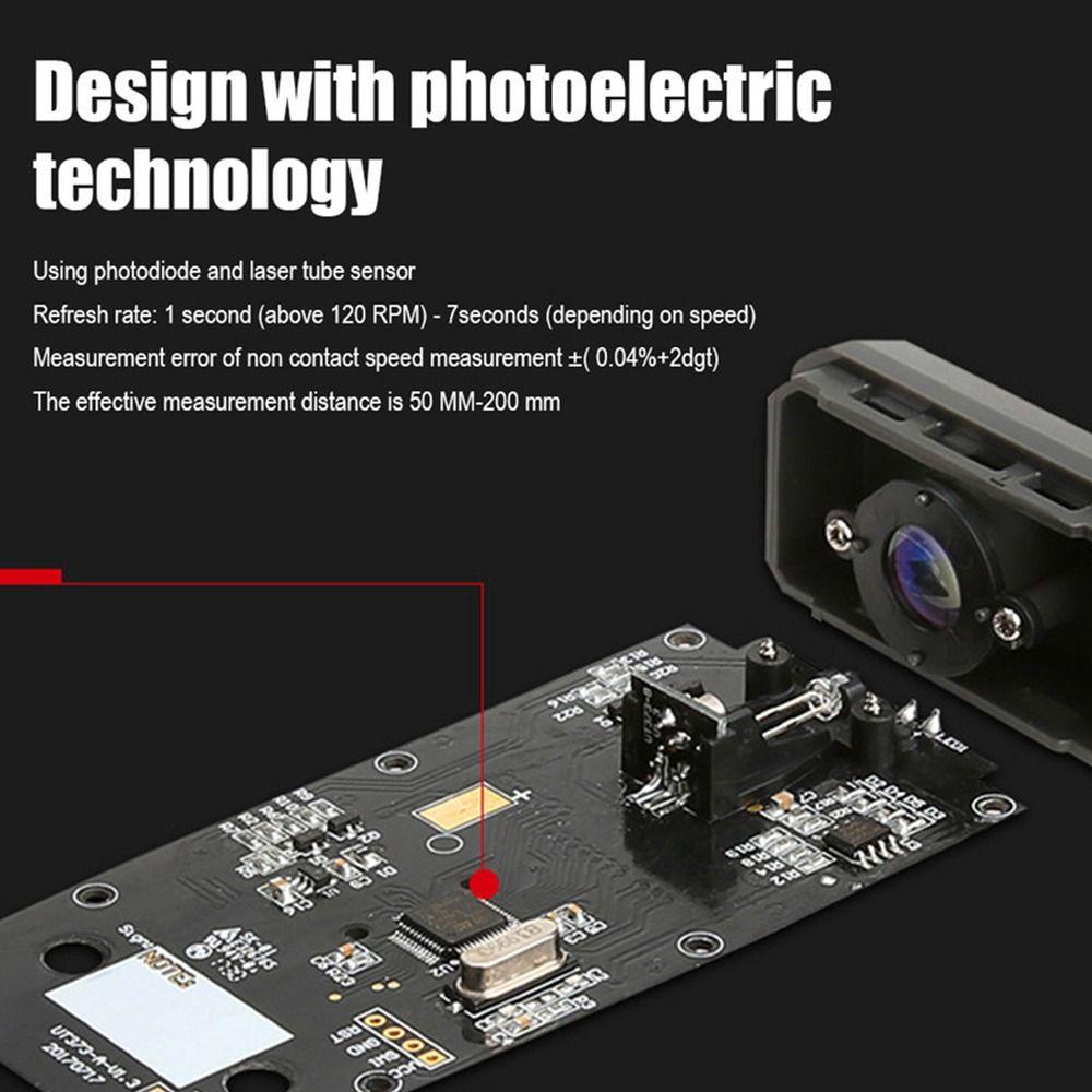 Máy Đo Tốc Độ Laser Kỹ Thuật Số Mini Có Đèn Nền