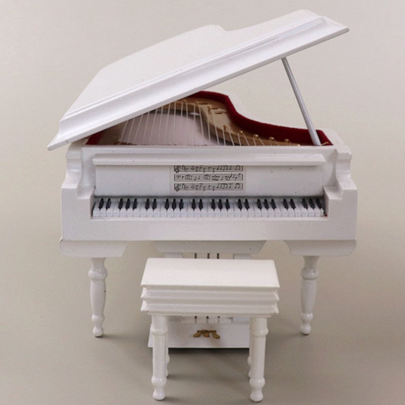 Miniature Grand Piano el Kit Musical Instrument with Chair