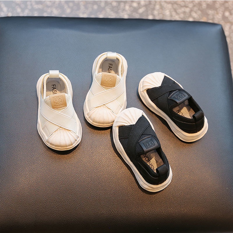 Hàng Mới Về [Hàng Mới Về] Giày Thể Thao Một Nửa Đế Mềm Thoáng Khí Thoải Mái Dễ Phối Đồ Thời Trang Xuân Thu Cho Bé Trai