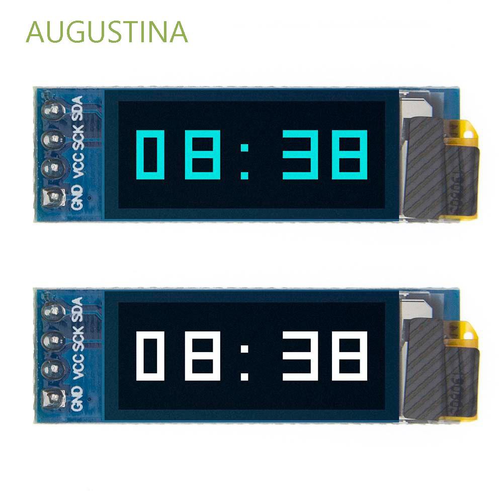 AUGUSTINA 0.91 inch OLED Display Module White/Blue LCD Screen Board LCD Display Module 3.3V/5V OLED module Black board 128X32 for Arduino IIC interface Smart Electronics/Multicolor