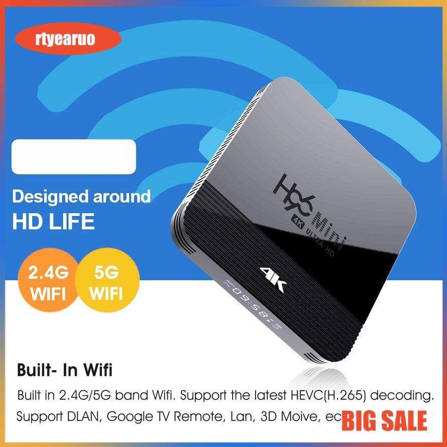 Tv Box H96 Mini H8 Android 9.0 4gb + 8gb 2 + 16gb 2.4g / 5g Wifi 4k