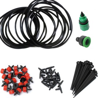 32pcs DIY Micro Drip Irrigation System Auto Timer Plant Watering Garden 5m Hose