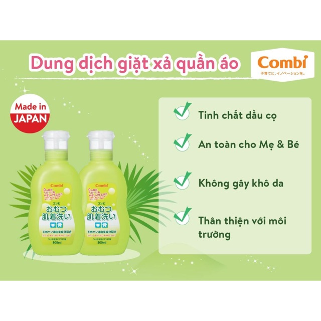 Nước giặt xả Combi