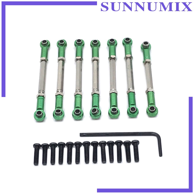Set 7 Thanh Nối Bằng Nhôm Chuyên Dụng Cho WLtoys 104001 Xe Địa Hình Điều Khiển Từ Xa 1 / 10 Kèm Phụ Kiện