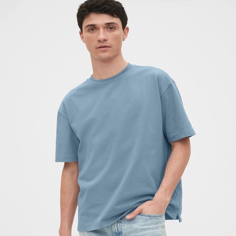 {GAP TRƠN} Áo thun nam áo phông nam chất liệu cotton gai kiểu dáng dễ mặc màu sắc tinh tế sang trọng