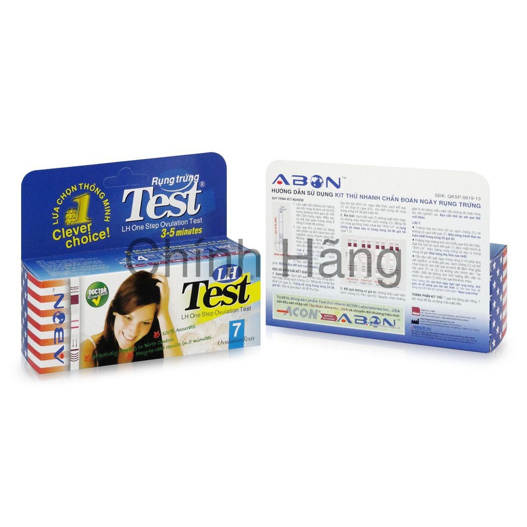 [Chính Hãng] Hộp Test 7 que thử rụng trứng Abon