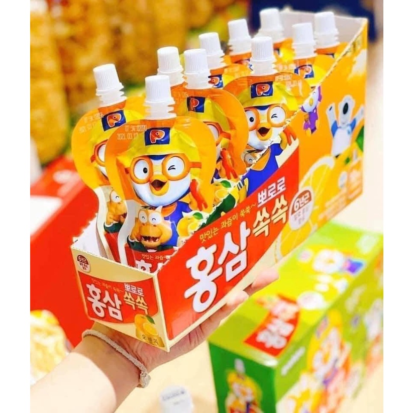 Hồng Sâm Hàn Quốc Cho Bé Pororo Thơm Ngon Tăng Cường Hệ Miễn Dịch Bổ Sung Vitamin