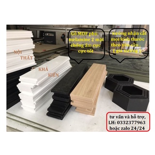 Ván gỗ, miếng gỗ làm kệ 25x25cm