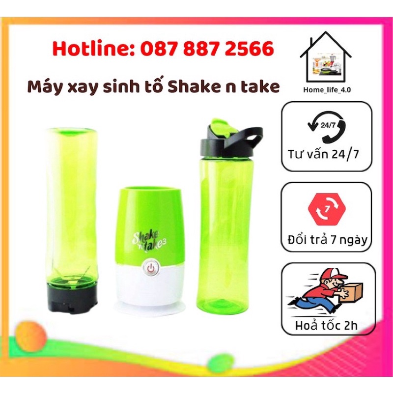 Máy xay sinh tố mini Shake n take, máy xay sinh tố cầm tay mini Shake n take