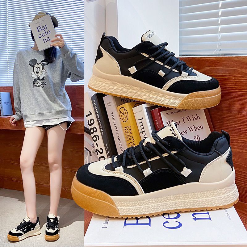 Giày Sneaker Cột Dây Phong Cách Dành Cho Nữ