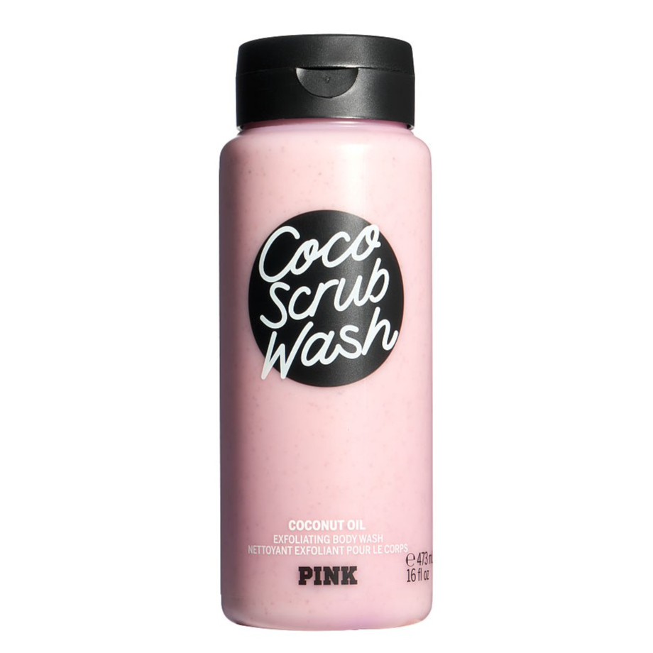 Sữa tắm Victoria's Secret PINK Coco Scrub Wash Exfoliating Body Wash With Coconut Oil, 473ml