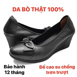 Giày búp bê nữ da độn đế cao 5cm lên chân cực xinh giá cực rẻ