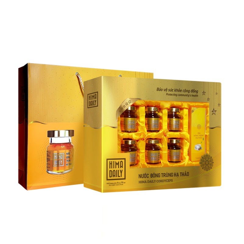 NƯỚC YẾN DAILY ĐÔNG TRÙNG HẠ THẢO hộp 6 lọ x 70ml | BigBuy360 - bigbuy360.vn