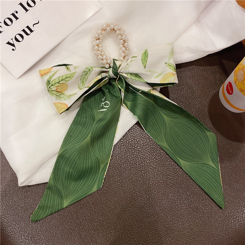 Dây Buộc Tóc Đính Ngọc Trai Giả Xinh Xắn Cho Nữ