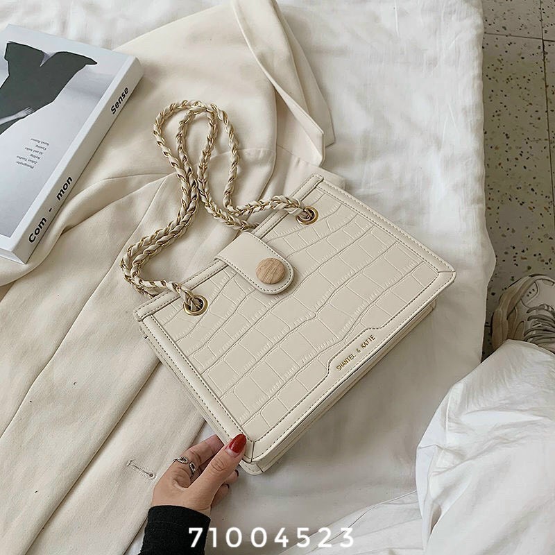 Túi Xách Thời Trang Nữ Dáng Vuông, Form Đẹp, 2 Màu Đen- Trắng. | BigBuy360 - bigbuy360.vn