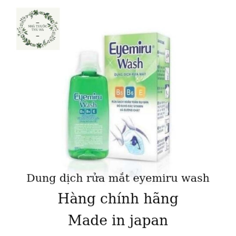 DUNG DỊCH RỬA MẮT EYEMIRU WASH date mới 8/2022