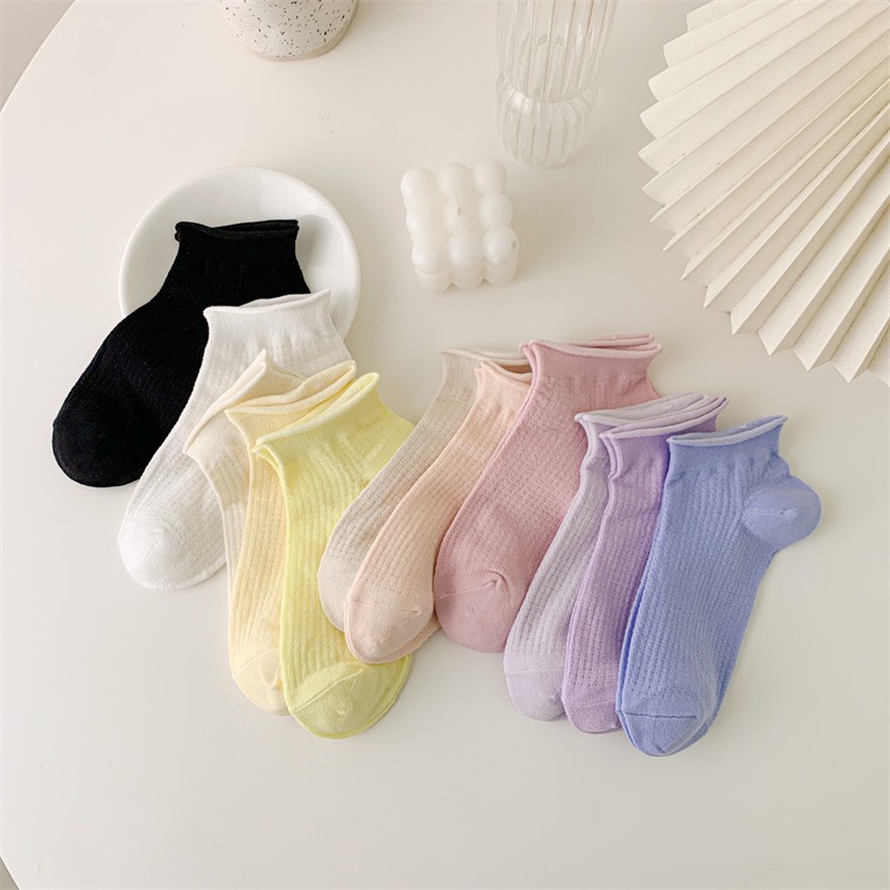 Tất Cổ Ngắn Vân Caro Màu ERASHOP 080025 - Phù Hợp Mang Sneaker, Vải Co Giãn 4 Chiều, Đơn Giản , Rẻ Đẹp