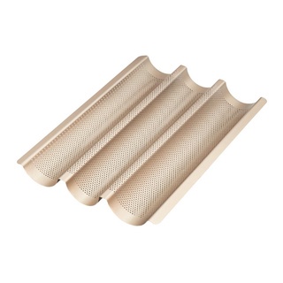 Khay bánh mì chống dính 3 sóng UniBaker MB158 cao cấp, siêu bền, siêu đẹp - mabakerdolambanh