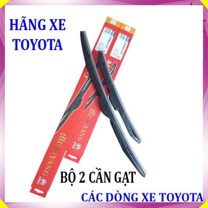 Bộ 2 thanh gạt nước mưa ô tô đa năng Nano cao cấp dành cho hãng xe Toyota