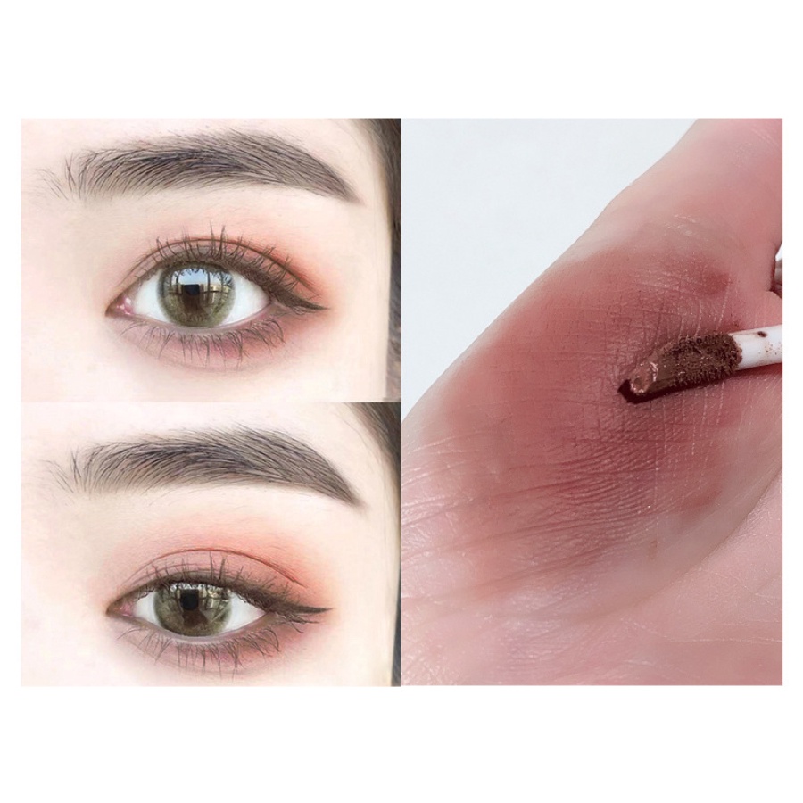 Chứng Khoán sẵn sàng bóng mắt Dạng Lỏng Pachiman Matte Nhung Kem Mịn Đỏ Mặt Chất Lỏng Eyeshadow Khỏa Thân Trà Sữa Blush COD