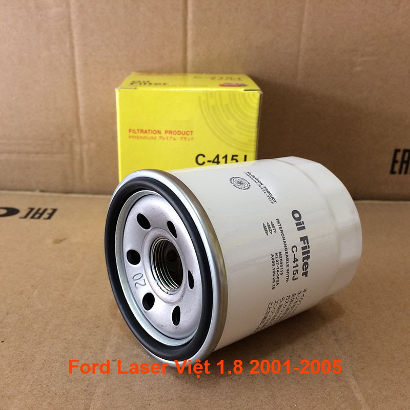 Lọc nhớt C415-1 dùng cho Ford Laser Việt Nam 1.8 2001, 2002, 2003, 2004, 2005 3396825 JS Asakashi