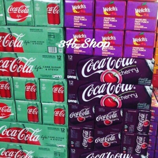 Thùng 12 lon Coca cherry date T7/21 Mỹ
