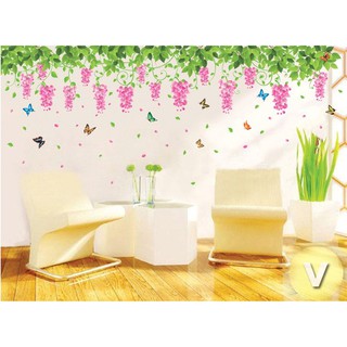 Decal dán tường Hoa ti gôn
