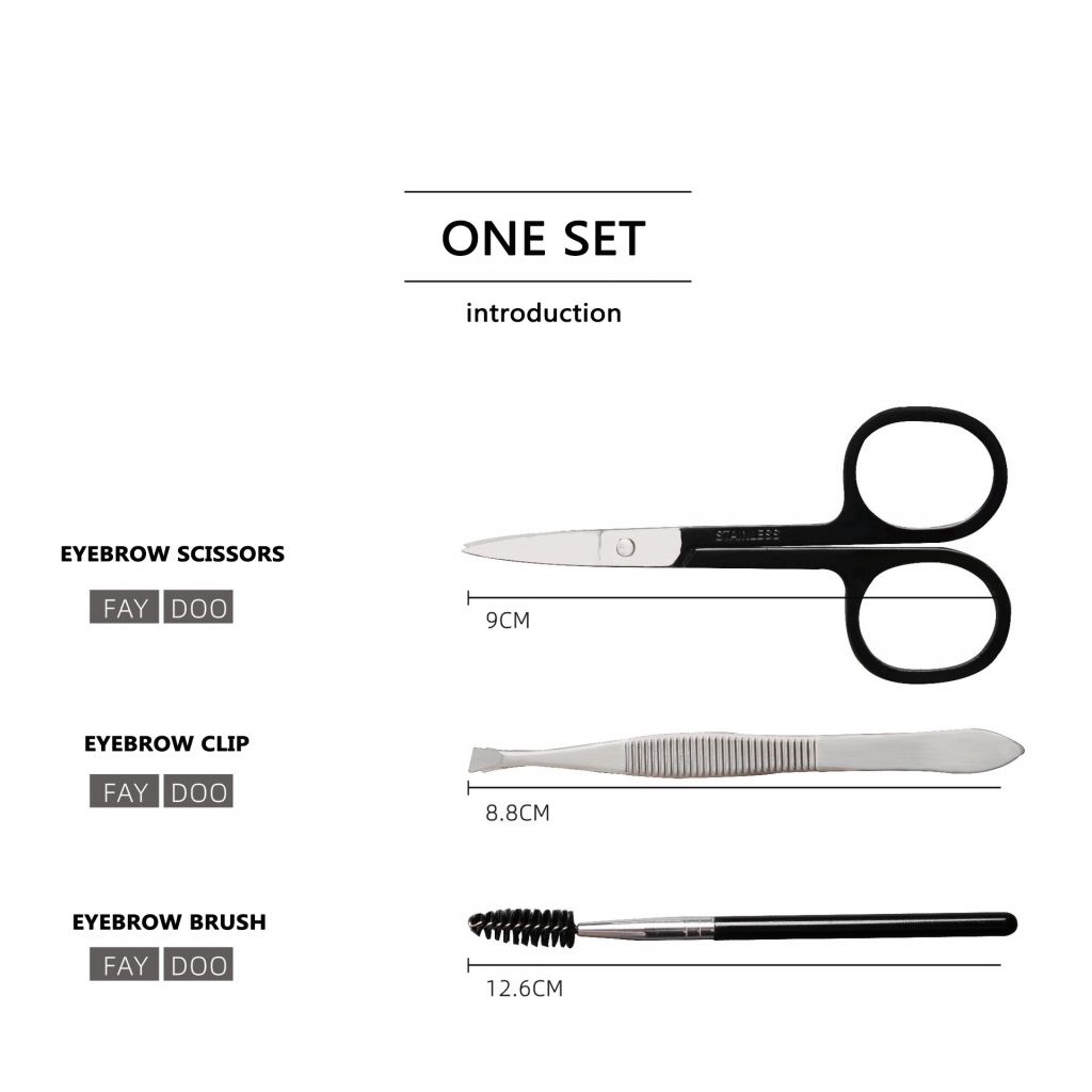 [Hàng mới về] Set 8 dụng cụ cắt tỉa lông mày làm đẹp tiện dụng