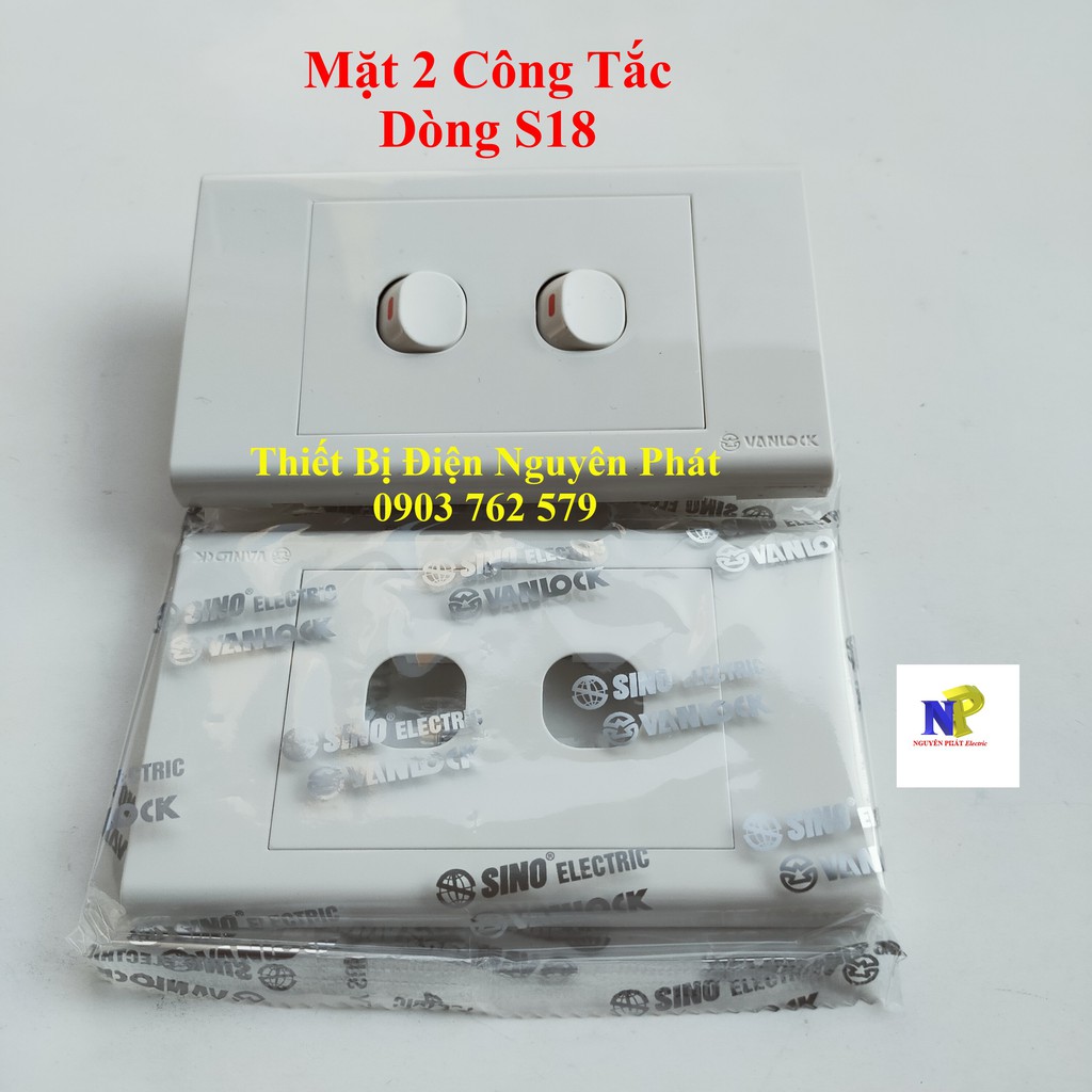 [SINO] Mặt 2 Công Tắc Dòng S18