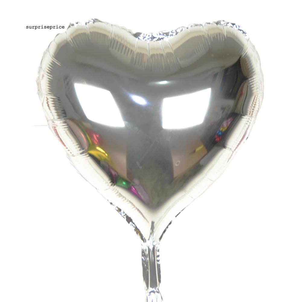 [real stock]18in Reusable Shiny Heart Foil Balloons Valentine Wedding Engagement Party Decor