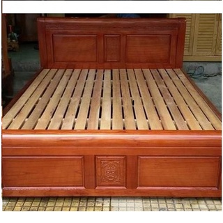 Giưởng ngủ gỗ xoan đào lào kiểu hoa sen, giường gỗ 1m2 , 1m4 ,1m6,1m8