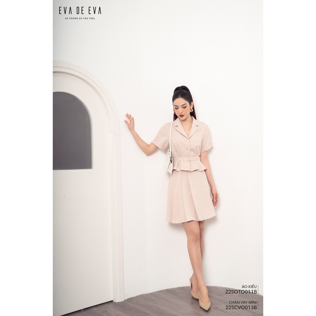 Chân váy xếp ly ngắn xòe LADY ME by Eva de Eva 22SCVO013B