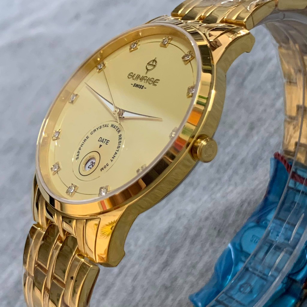 Đồng hồ Sunrise Nam chính hãng Nhật Bản M1138SA.G.V kính saphire chống trầy - bảo hà