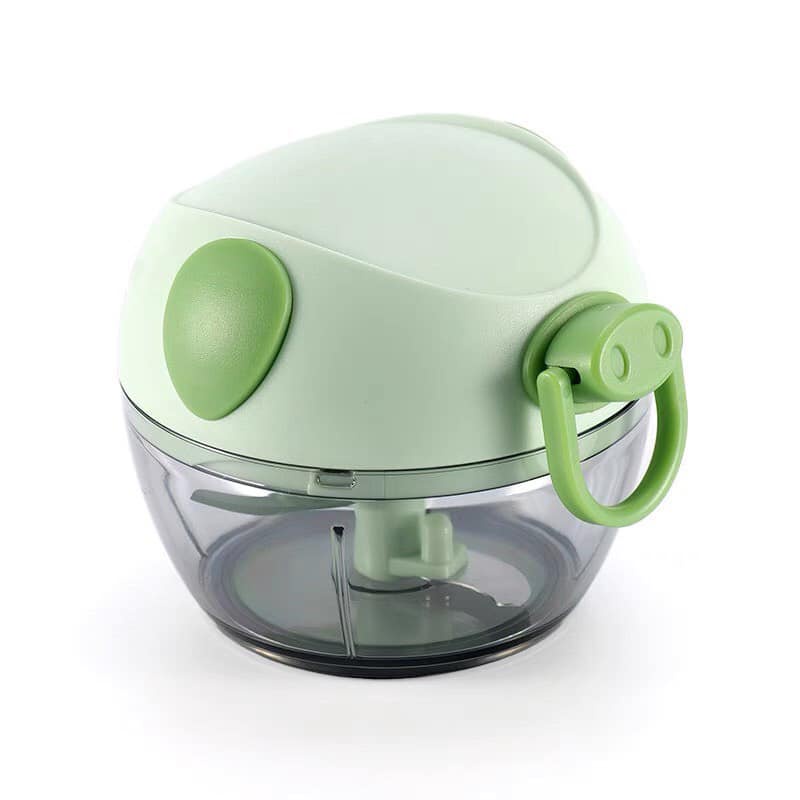 Máy xay tỏi kéo tay mini mẫu mới hình chú lợn xinh xắn, xay tỏi đa năng cho nhà bếp