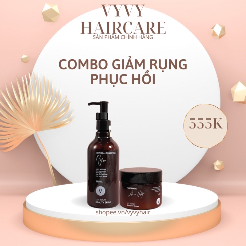 Combo Gội Retro+Ủ Phục Hồi VyVyHairCare