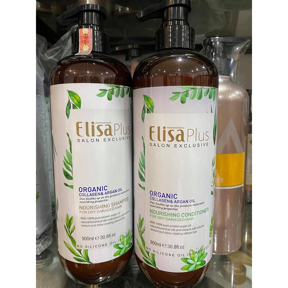 Dầu Gội Xả Chăm Sóc Tóc Cao Cấp Toàn Diện Elisa Plus 900ml - Elisa Chính Hãng