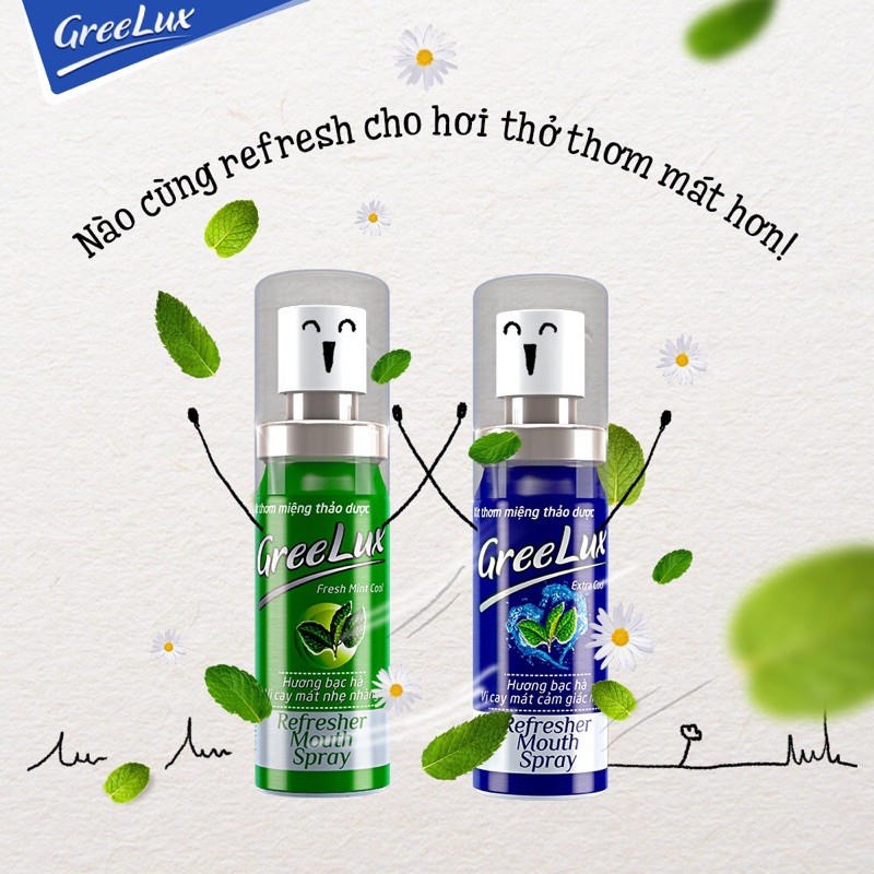 Xịt thơm miệng Greelux Hoa Linh - Chai 12ml