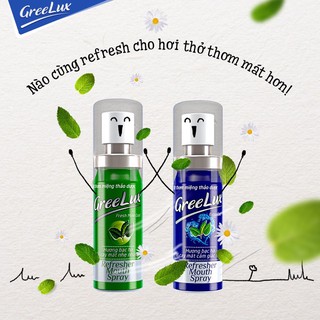 Xịt thơm miệng Greelux Hoa Linh - Chai 12ml