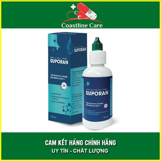 Dung Dịch Rửa Vết Thương SUPORAN Chai 100ml-190ml-500ml - Làm Sạch 99% Vi Khuẩn Nấm Trong 30 Giây - CLC Pharmacy
