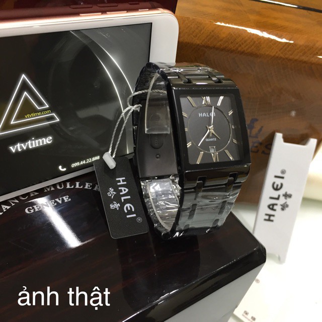 Đồng hồ nam Halei Mặt Vuông Đen huyền ảo chống nước chống xước bảo hành 12 tháng-Men.Watch | BigBuy360 - bigbuy360.vn