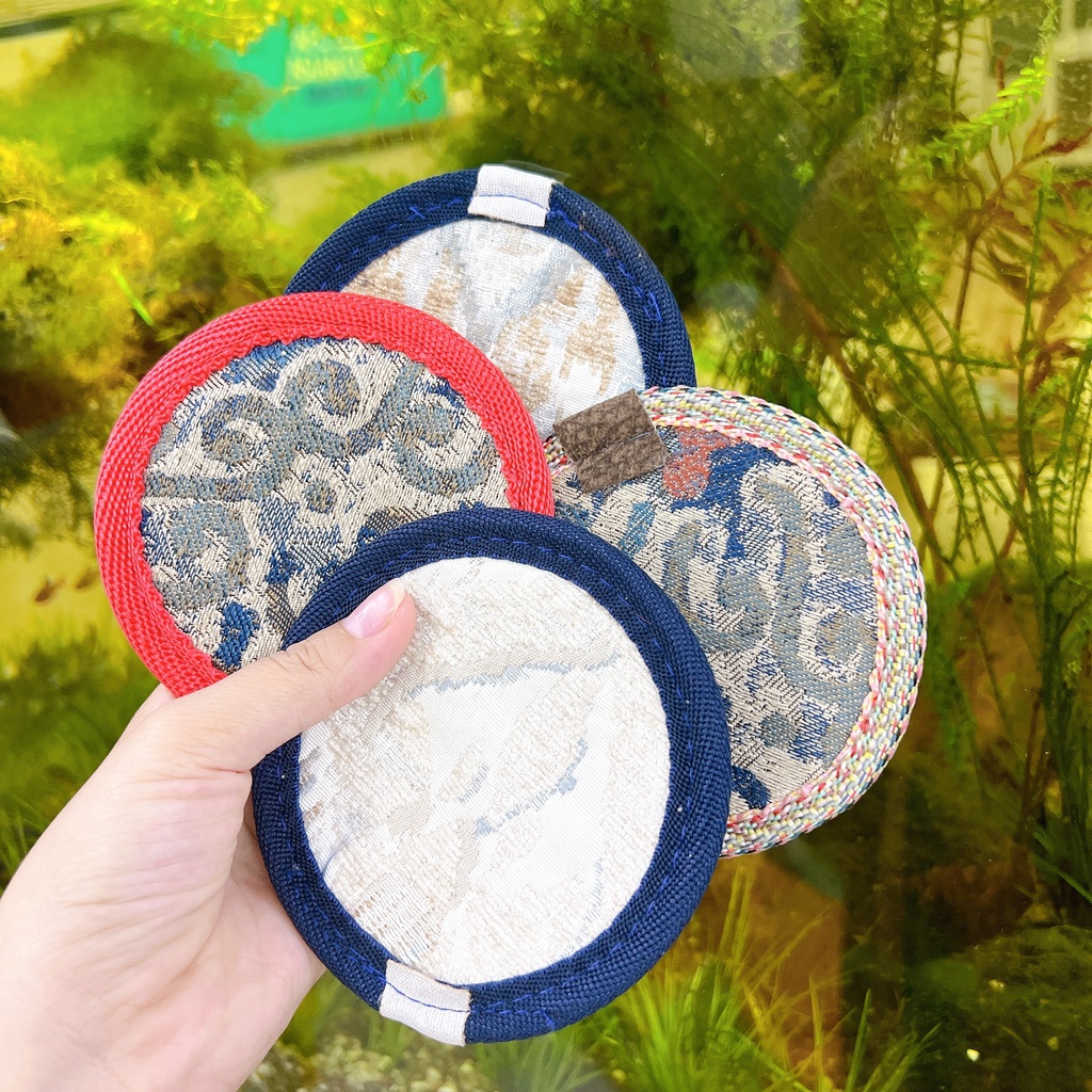 Đế Lót Ly Vải 9.5cm Cao Cấp - lót ly bằng vải siêu thấm nước vuông và tròn