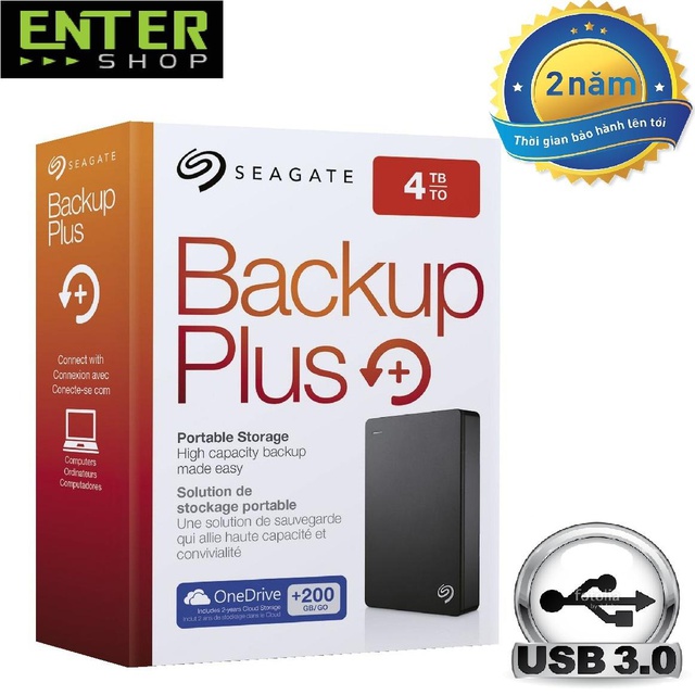 Ổ cứng di động Seagate Backup Plus 4tb