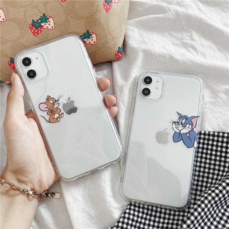 Ốp điện thoại mềm họa tiết tom và jerry cho iphone 11 promax 6s 7 8 plus iphone 12 pro max x xr xs max 7plus 8plus | BigBuy360 - bigbuy360.vn