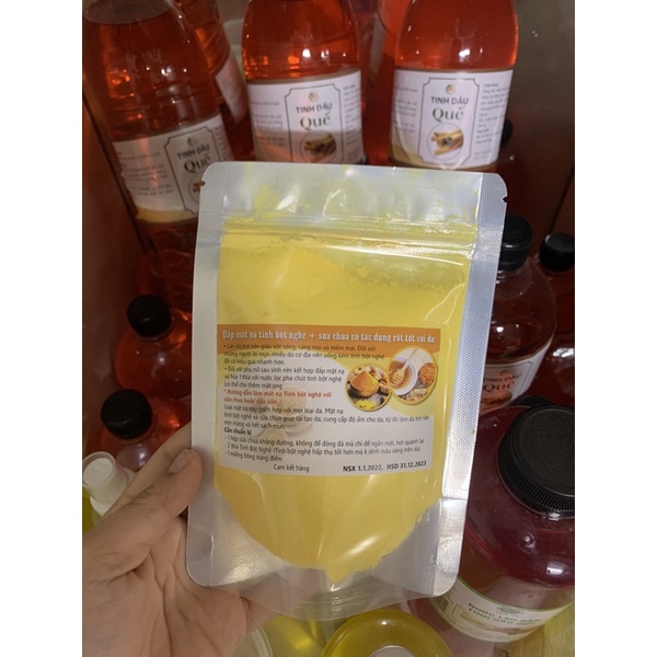 100 gram tinh bột nghệ nguyên chất nhà làm