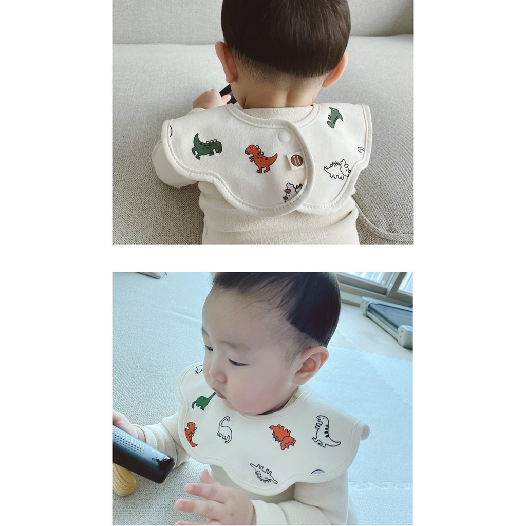  Yếm cổ tròn cao cấp cho bé, yếm Hàn Quốc Blossom cho bé 0-36m giá rẻ tại HCM