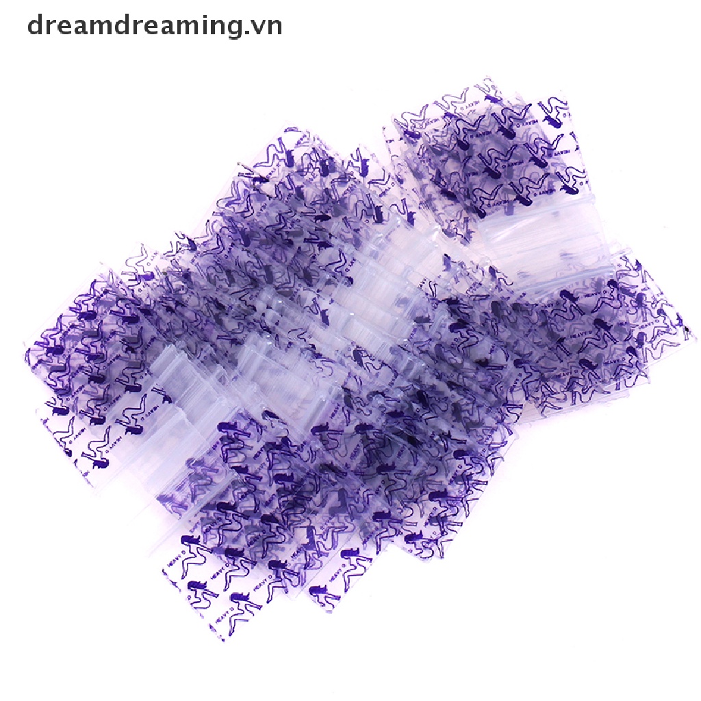 Bộ 100 Túi zip Nhỏ 1.6X2 / 1.8X2.5 / 2.5X3 / 3X4Cm