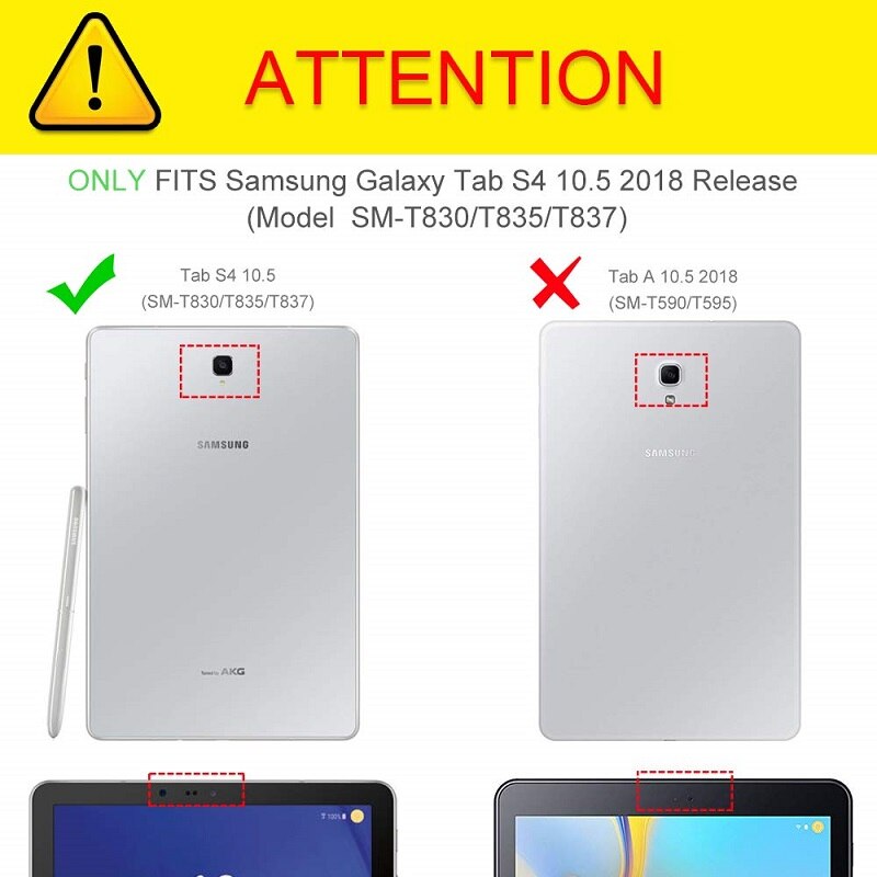 Bao Da Máy Tính Bảng Pu Có Thể Làm Giá Đỡ Xoay 360 Độ 2021 Cho Samsung Galaxy Tab S4 10.5 T830 T835 / Galaxy Tab S4 10.5 Sm-T830 2018 Ốp