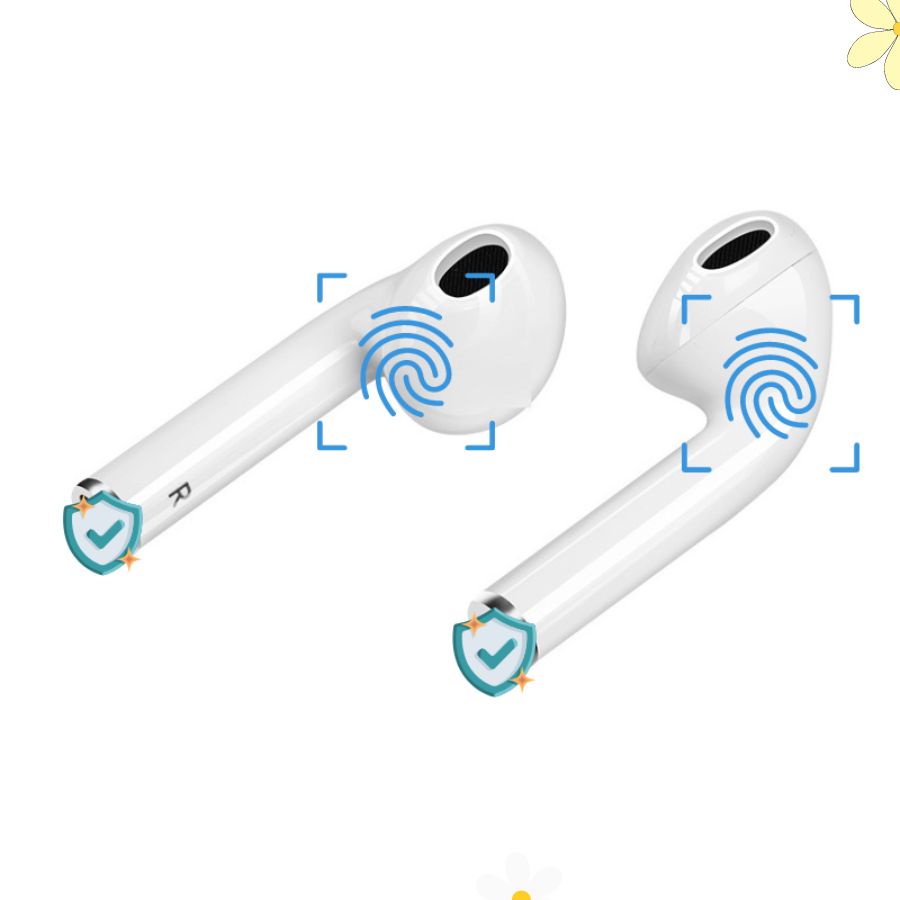 Tai Nghe Bluetooth J12 TWS 5.0 Có Micro Không Dây Nghe Gọi Cảm Ứng Chạm Âm Thanh Sống Động - J12_Trang-tramxuantjaw7526